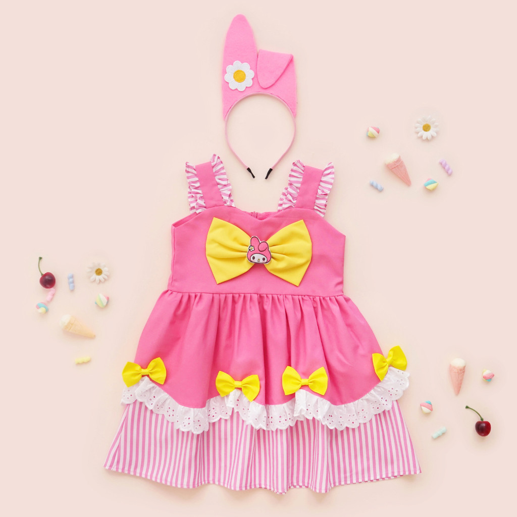MELODY SANRIO DRESS / DRESS ANAK MELODY SANRIO