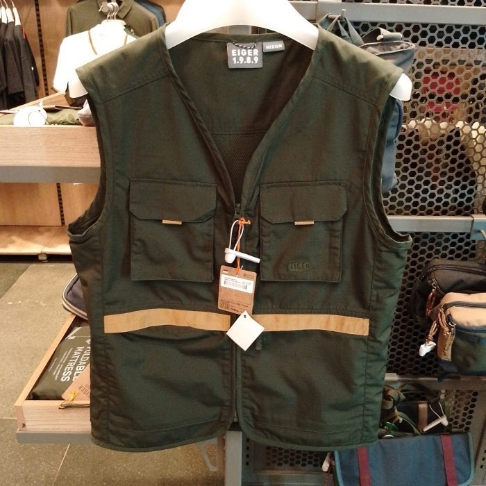 EIGER ROMPI PRIA CAMFEST MULTIPOCKET VEST - OLIVE