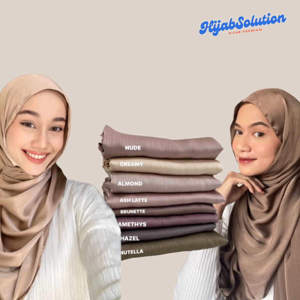 ORIGINAL 𝐋𝐔𝐗𝐔𝐑𝐘 𝐒𝐈𝐋𝐊||PASHMINA GRADENZA|| PASHMINA SATIN SILK||HIJAB TREND MALAYSIAN||TEXTURE CRINKL