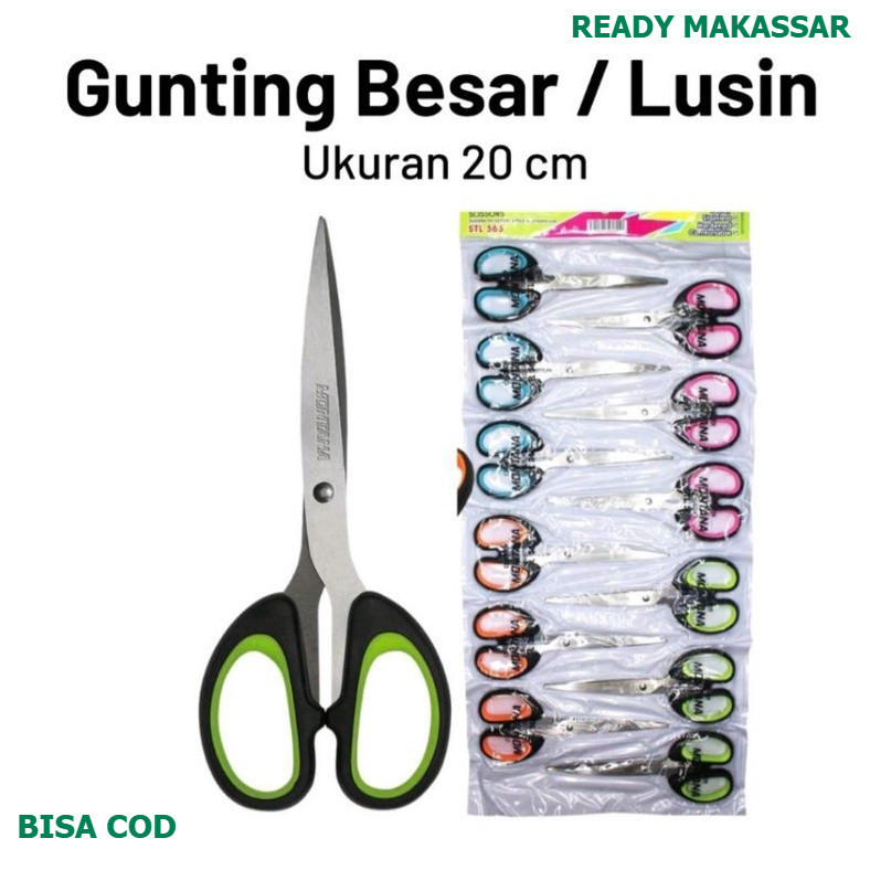 

SURIA Scissors GUNTING WINSTAR ECER KERTAS / KAIN TAJAM UKURAN Panjang 20,5 cm
