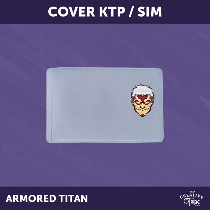 

Attack on Titan - Cover KTP / SIM Sampul Plastik Mika Pelindung Kartu - Armored Titan, Cover SIM