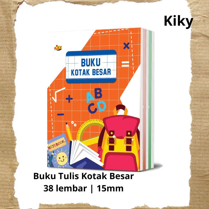 

Buku Tulis Kotak Besar Kiky 38 Lembar 15mm - Satuan