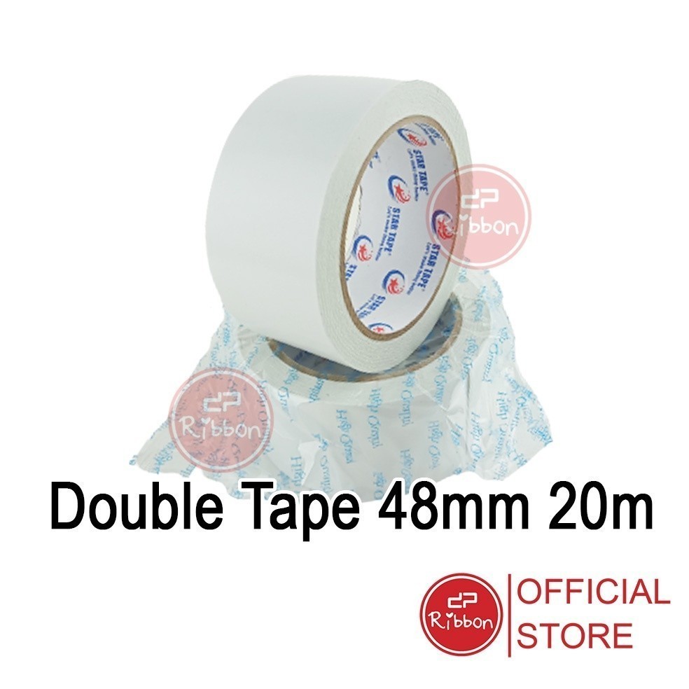 

Double Tape 48mm 20m Isolasi Bolak Bolik STAR TAPE Isolasi Berkualitas