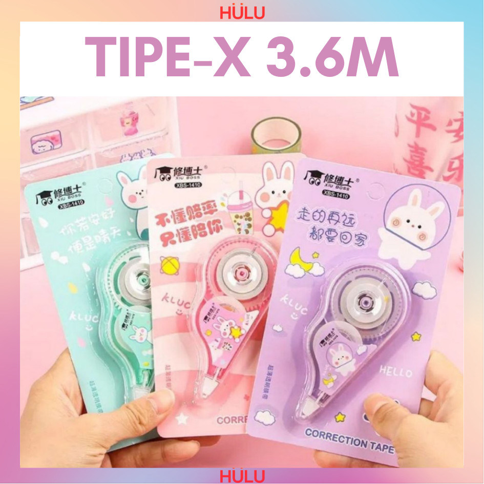 

Tipe-X Roll Kertas Mini Penghapus Pena Perlengkapan Sekolah Lucu Correction Tape Karakter 3.6M 8M Murah Banget