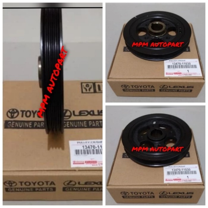PART pully kruk as starlet 1300cc ep80 pulley crankshaft starlet 1300 1.3