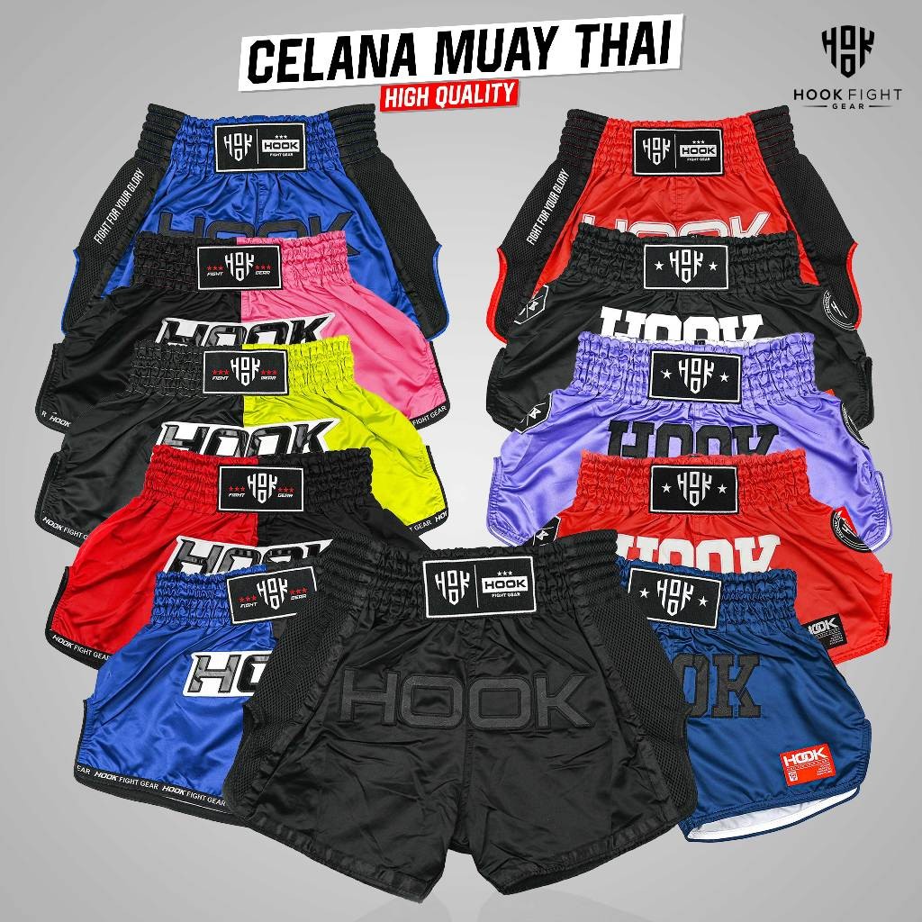 MUAY THAI SHORT HOOK, CELANA MUAY THAI HOOK FIGHT GEAR, CELANA MUAYTHAI HOOK, CELANA PENDEK MUAYTHAI
