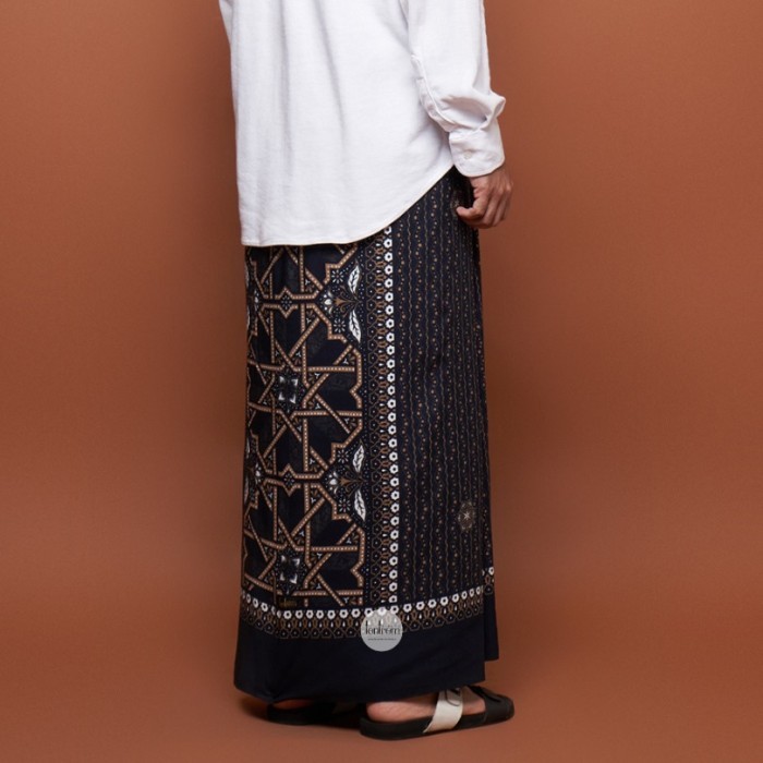Sarung Batik Dewasa | Sarung Goyor Geblek Renteng Navy | Lokal Khas Tradisional Pekalongan | Lembut 