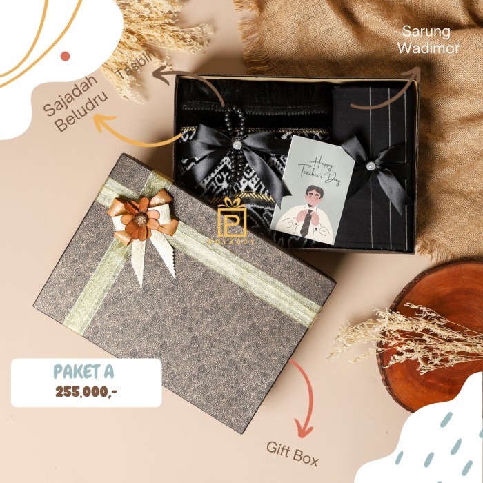 

[New Arrival Hampers Kado Hadiah Pria Sajadah Sarung Tumblr - PAKET A