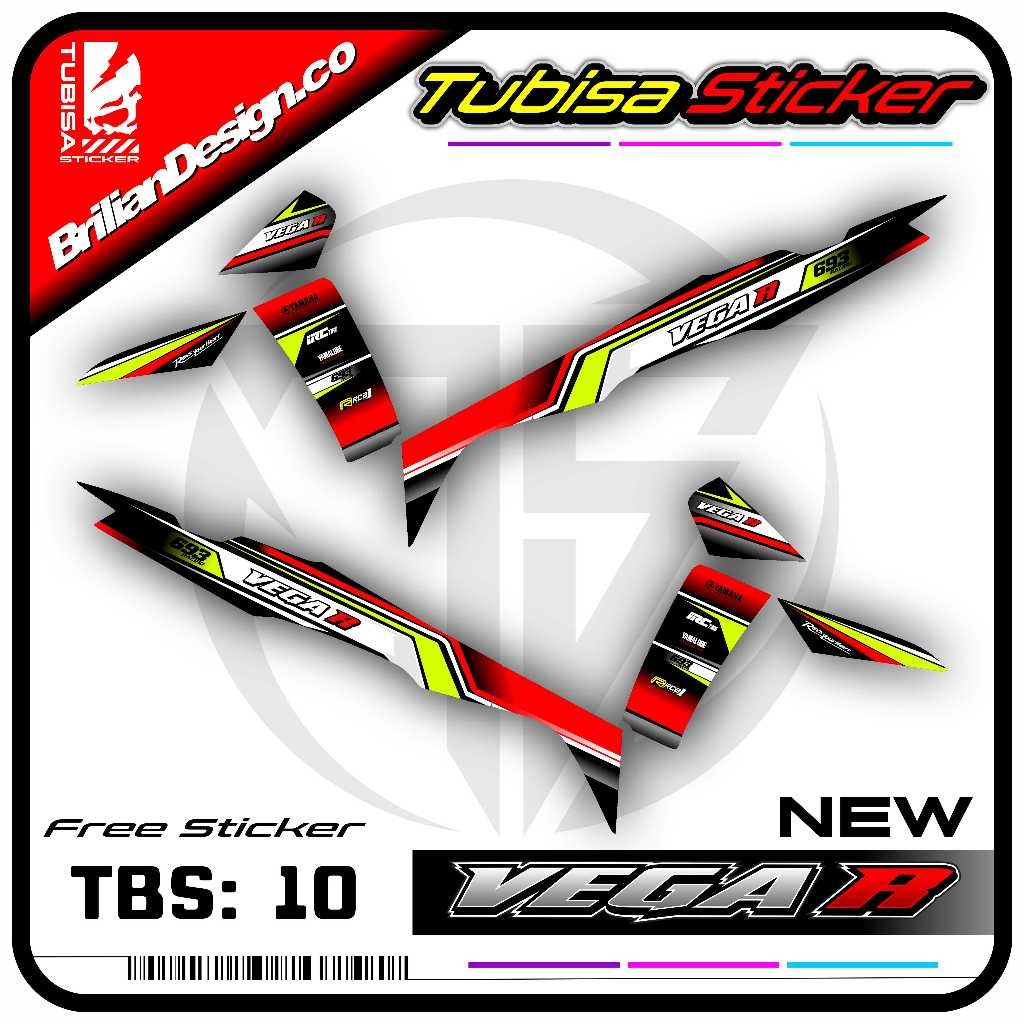 Sticker Striping Variasi New Vega R - Stiker Striping Motor New Vega R