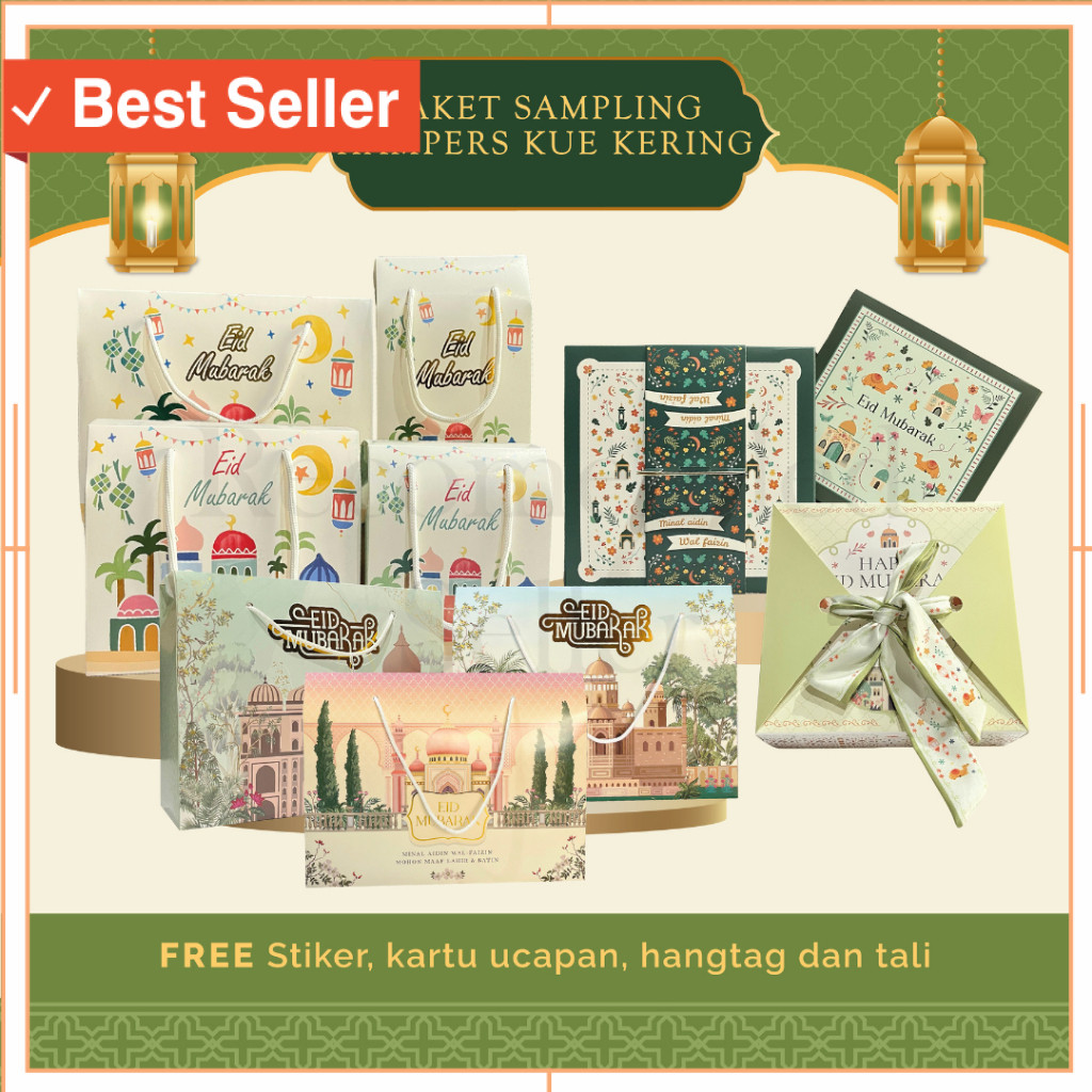

Hadiah Lebaran Hampers Keren Unik Lucu Murah /(PAKET SAMPLE) Gable Box kotak hampers lebaran idul fitri semua model