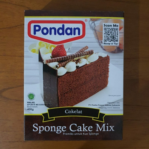 

Pondan Sponge Cake Mix Coklat 400gram - ABH