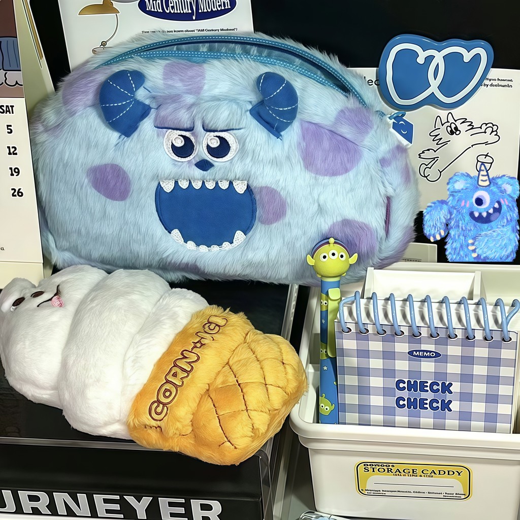 

[COD ]Lucu Monster Tempat Pensil Kotak Kanvas 3D Anak perempuan Cartoon Korea Pencil Case