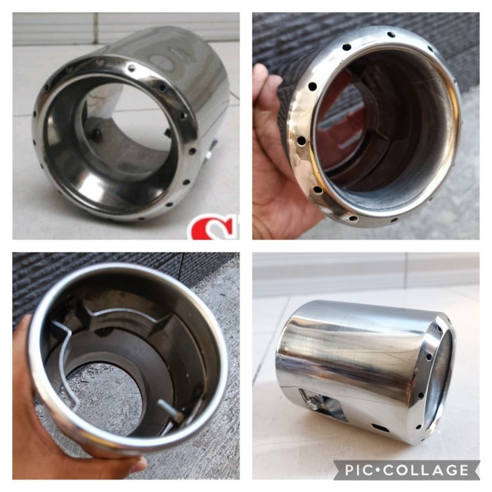 Part muffler cutter variasi ujung knalpot untuk honda crv gen 3 07-11