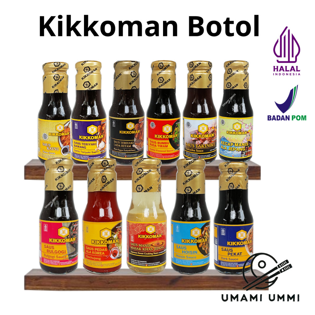 

KIKKOMAN Sauce All Varian Soy, Gochujang, Bulgogi, Teriyaki Saus Kecap Asin khas Jepang Korea Halal