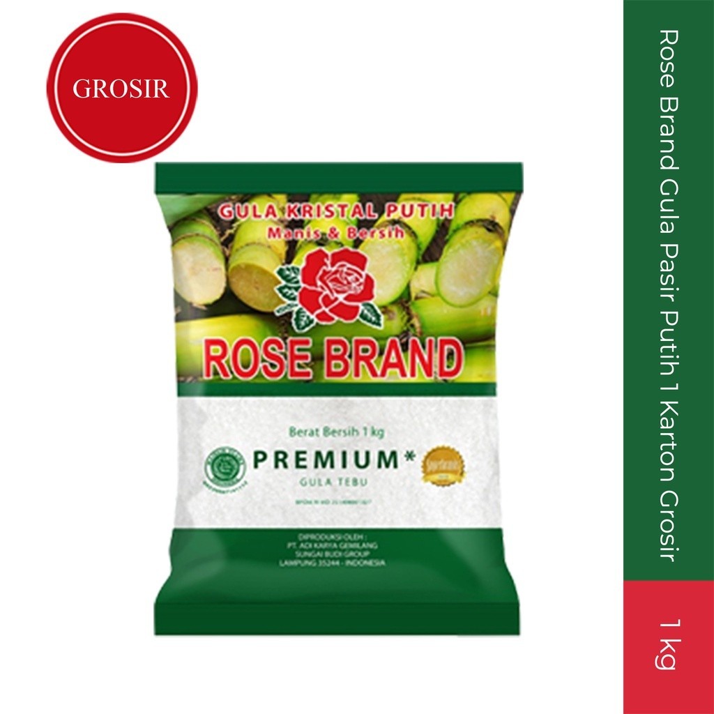 Rose Brand Gula Pasir Putih 1 Karton Grosir