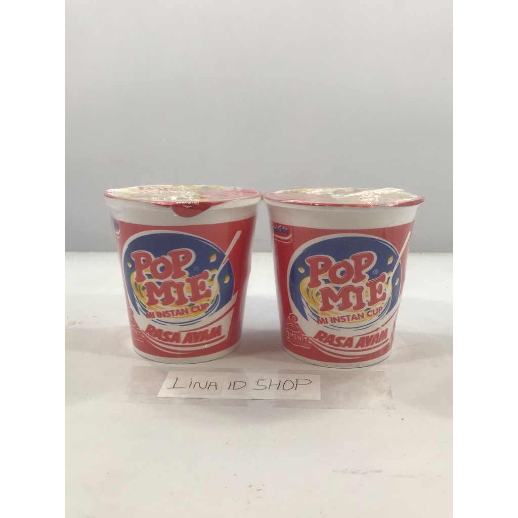 

1 pcs (Cup) - Mi Instan Cup Pop Mie Rasa Ayam 3 Menit Penyajian Kemasan 75gr