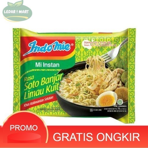 

Indomie Banjar Limo Kulit Mie Instan 75 gram