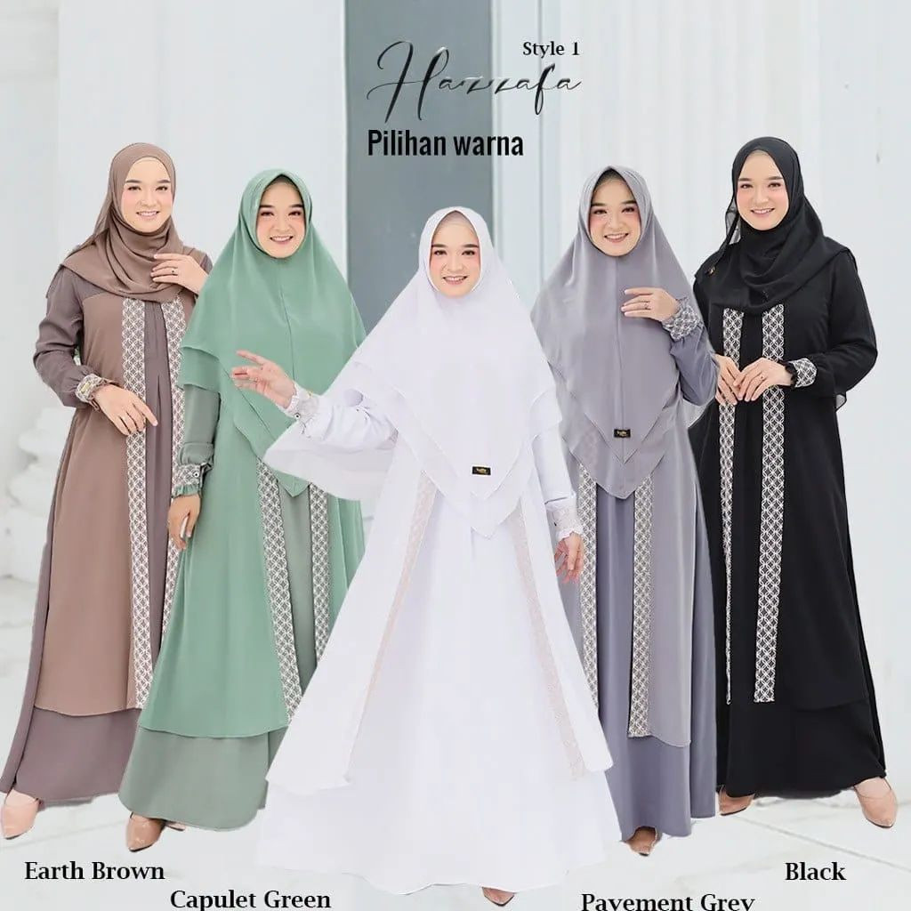 Gamis Busui Gamis Ceruty Babydoll Pakaian Wanita Muslim Dress Seruti Baju Muslim Pakaian OOTD Wanita