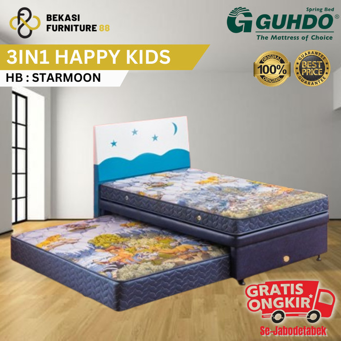 Full Sett Kasur 3in1 Guhdo Springbed Happy Kids