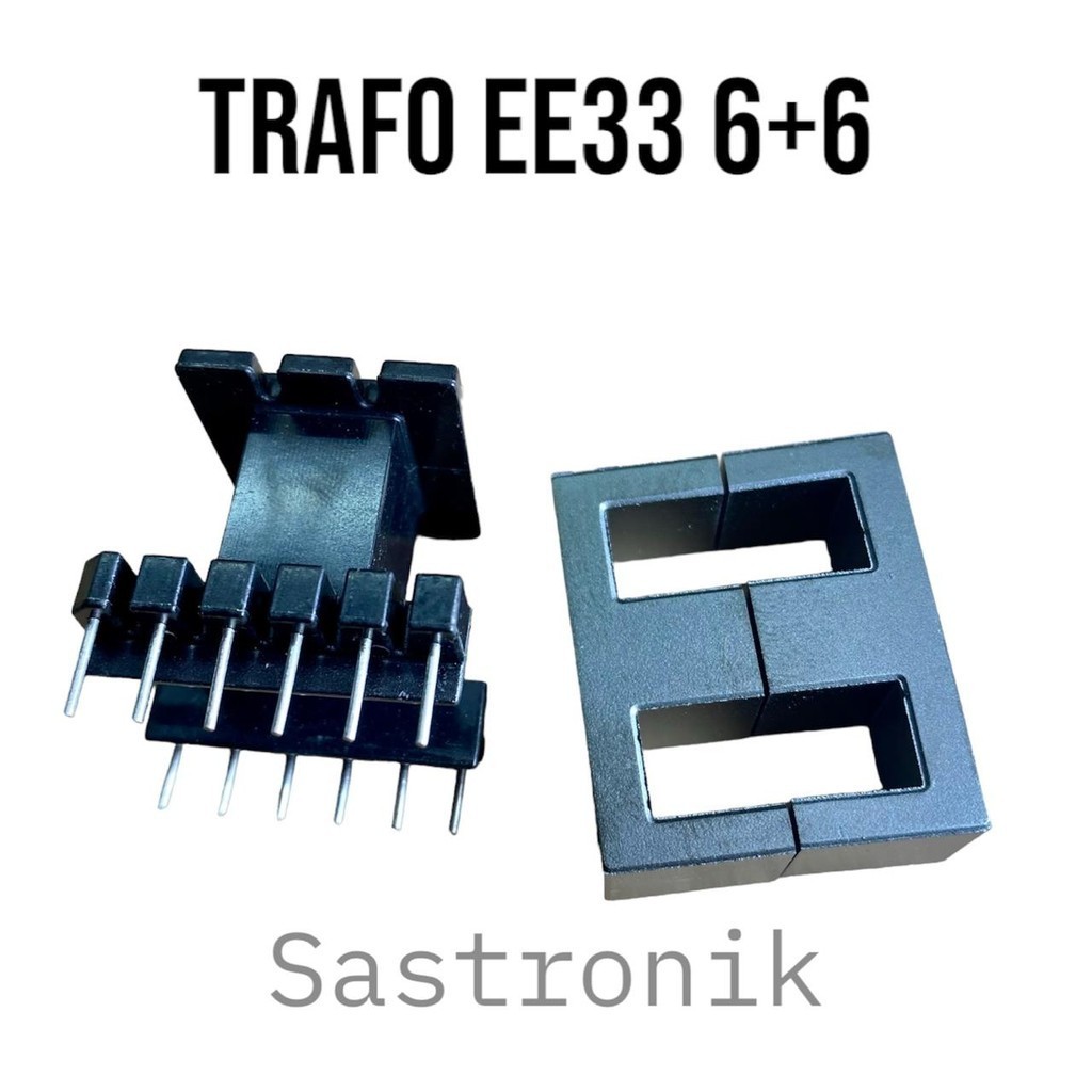trafo ferit EE33 6+6 pin vertikal new ready