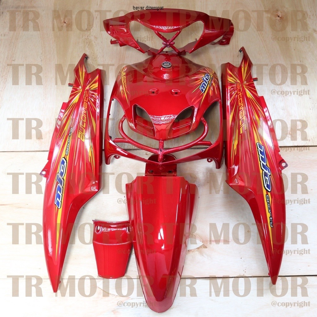 beli yuk Body Mio Sporty Full Set 2008 Merah Body Halus Mio Sporty Mio New