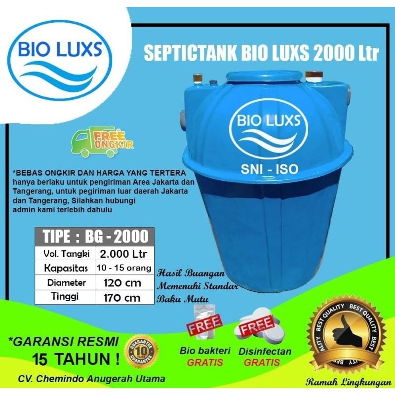 Septictank BG 2000, Septictank Biotech berkualitas