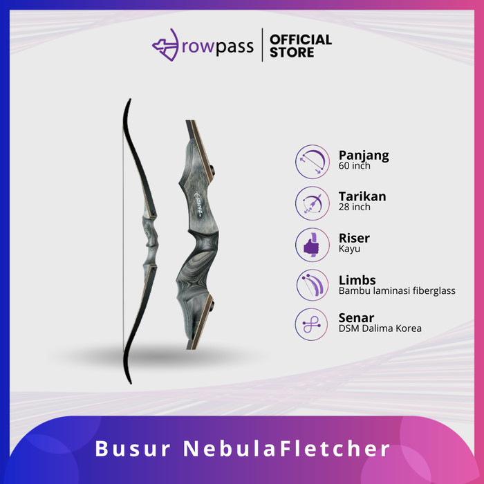 Busur Panah Recurve Bow Busur Kayu Black Hunter