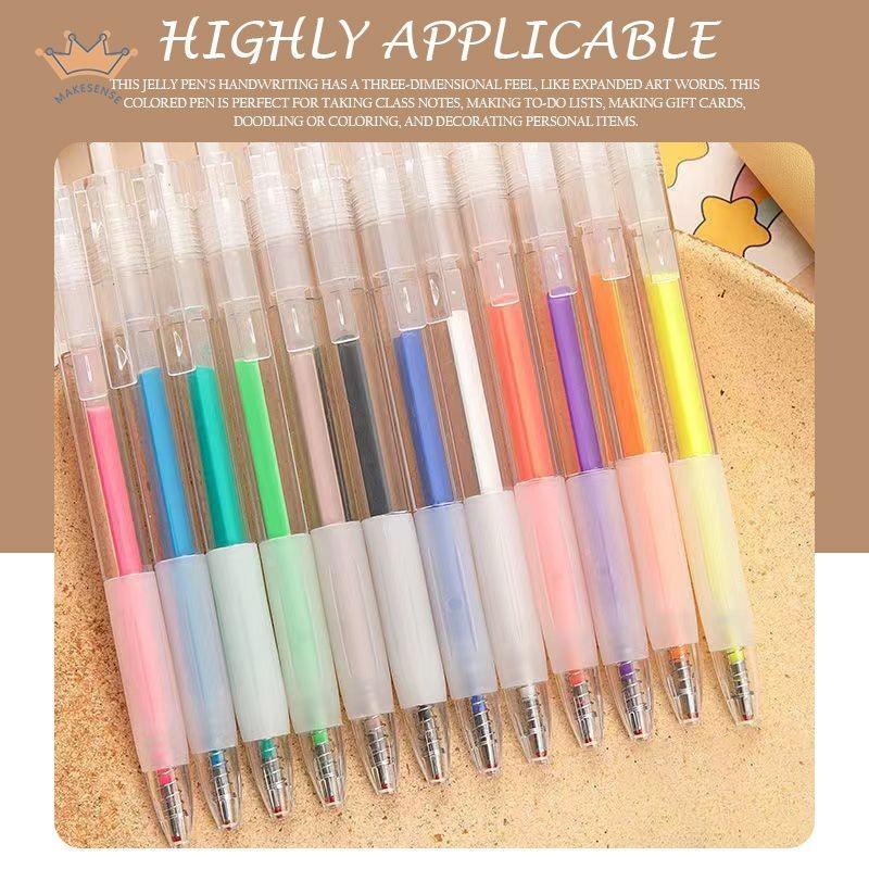 

Pena Jeli 3D ，Pena Jus Buku ，Besar Tangan， Pena Penyorot Tipe Tekan， Pena Warna Penampilan Tinggi MK