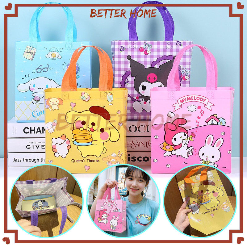 

Tas Goodie Bag Motif Sanrio/Tas Tenteng Hadiah Ulang Tahun/Sanrio Tas Kantong Snacks/Kantong Ultah