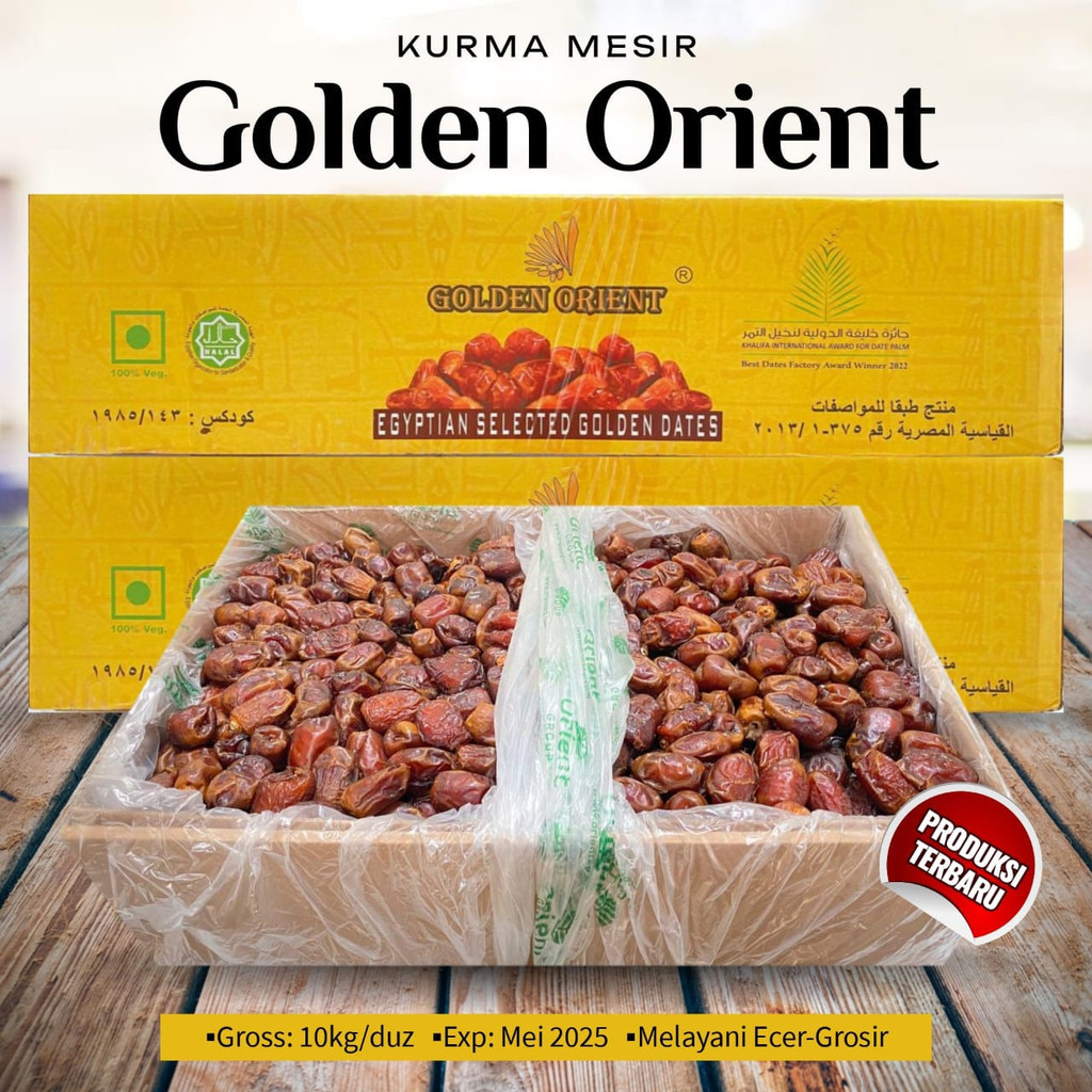 

Kurma Mesir Golden Valley Murah Berkualitas - Kemasan 1kg-Duz (10 kg)