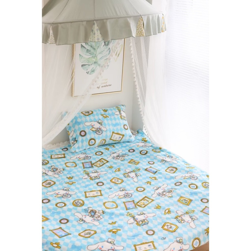 Selimut Cinnamoroll Unicorn Kuda Pony Biru Blanket