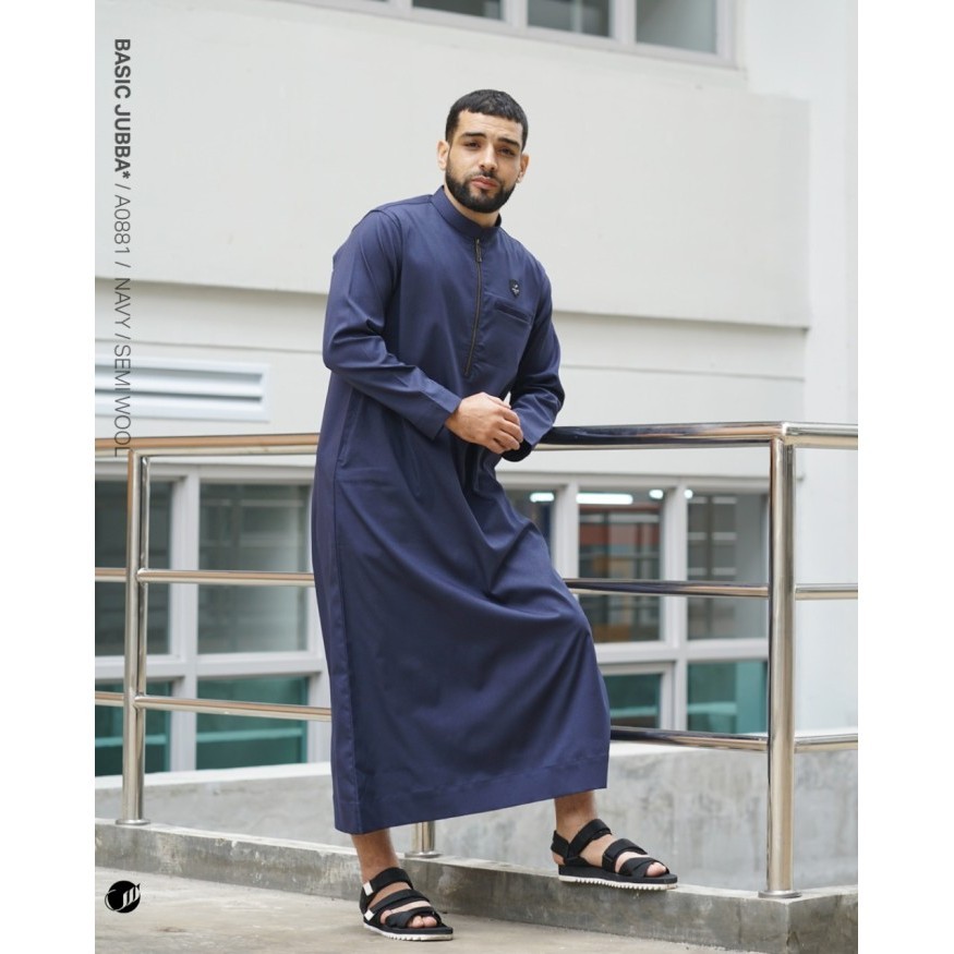 SAMASE A088 BASIC JUBBA - Navy, XXL