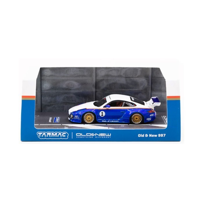 Tarmac Works 1/64 Old & New 997 Blue / White - HOBBY64 CH27