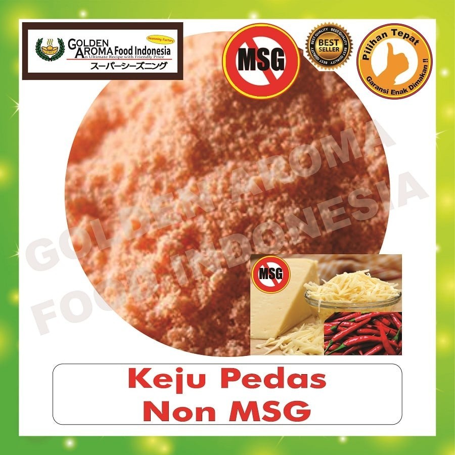 

Bubuk Tabur Rasa Keju Pedas Non MSG 1Kg Bumbu Masak Spicy Cheese No MSG Enak halal Seasoning powder
