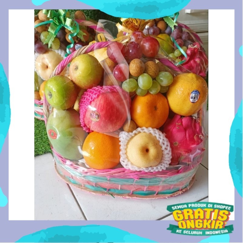 

Parcel Buah Lengkap Free Kartu Ucapan/ kuning coklat abu ungu sage
