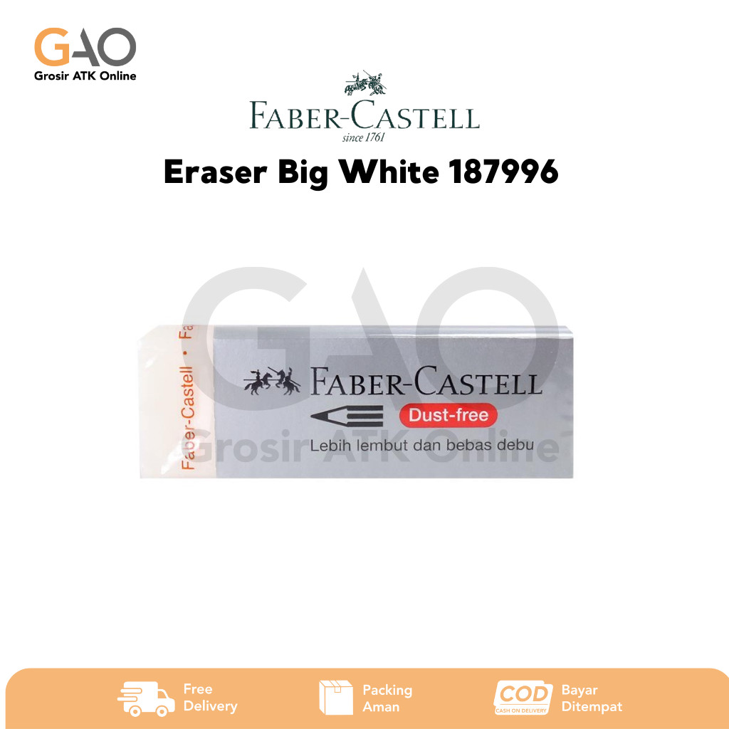 

Eraser Penghapus Faber-Castell Besar Putih 187996