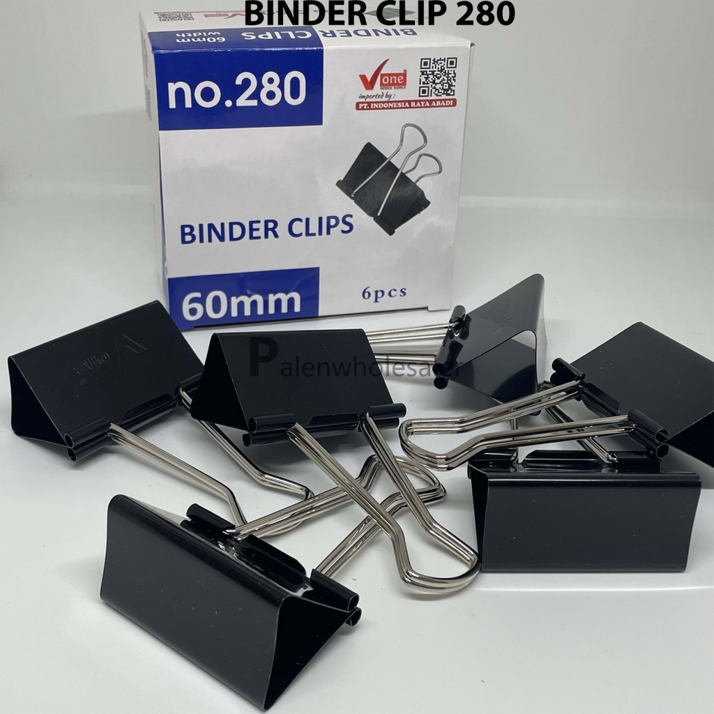 

[Palenwhlslr] Binder Clip Vone 280 (6pcs) / Penjepit Kertas