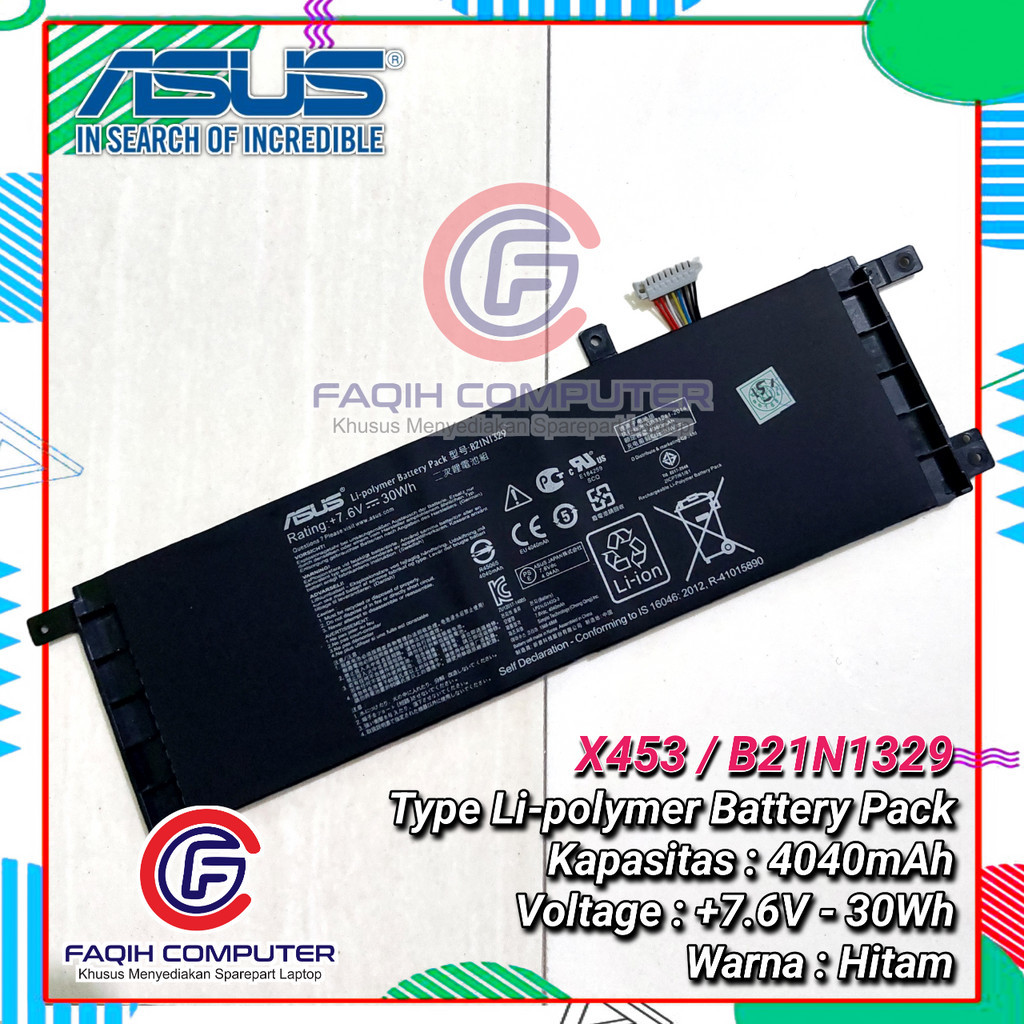 Baterai Laptop Asus X453 X453M X453MA X453S X453SA X453DC X553