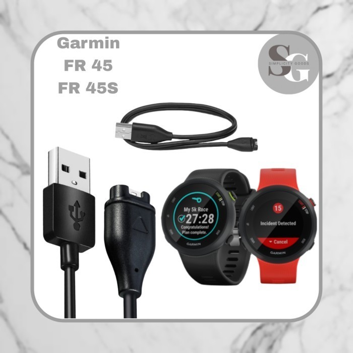 CHARGER CABLE SMART WATCH GARMIN FORERUNNER 45 45S KABEL CASAN JAM