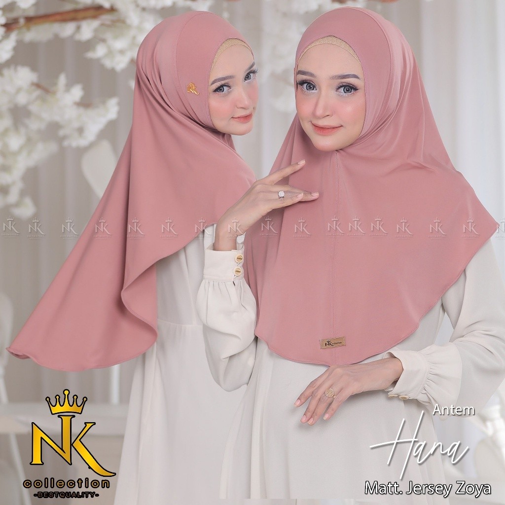 Jilbab Instan Antem Hana Matt Jersey Zoya