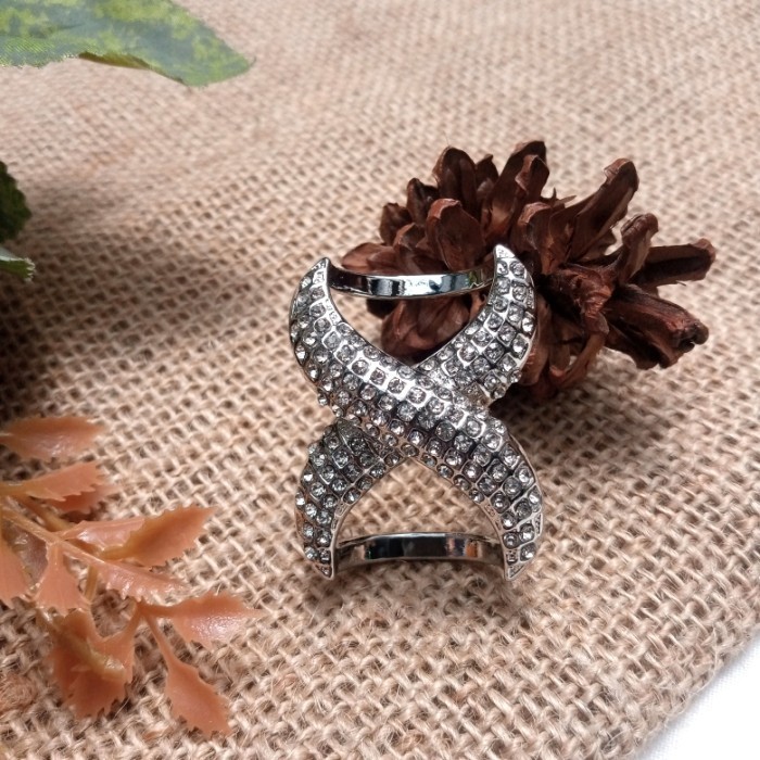 Ring Hijab Bros Cincin jilbab Gesper Scraft Brooch  Elegan - gold
