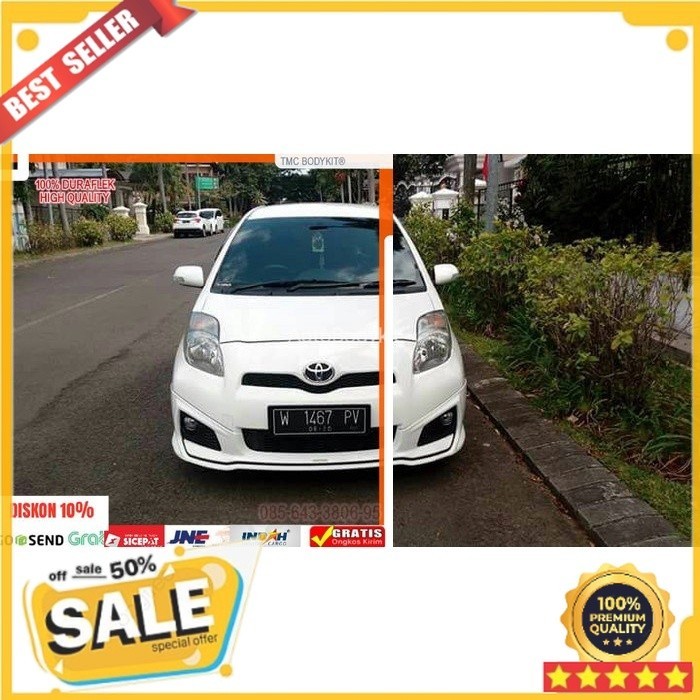 Aksesoris Bemper Mobil bodykit yaris 2011-2014 TRD style