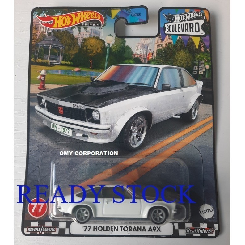 Hotwheels 77 Holden Torana A9X putih Boulevard Ban Karet