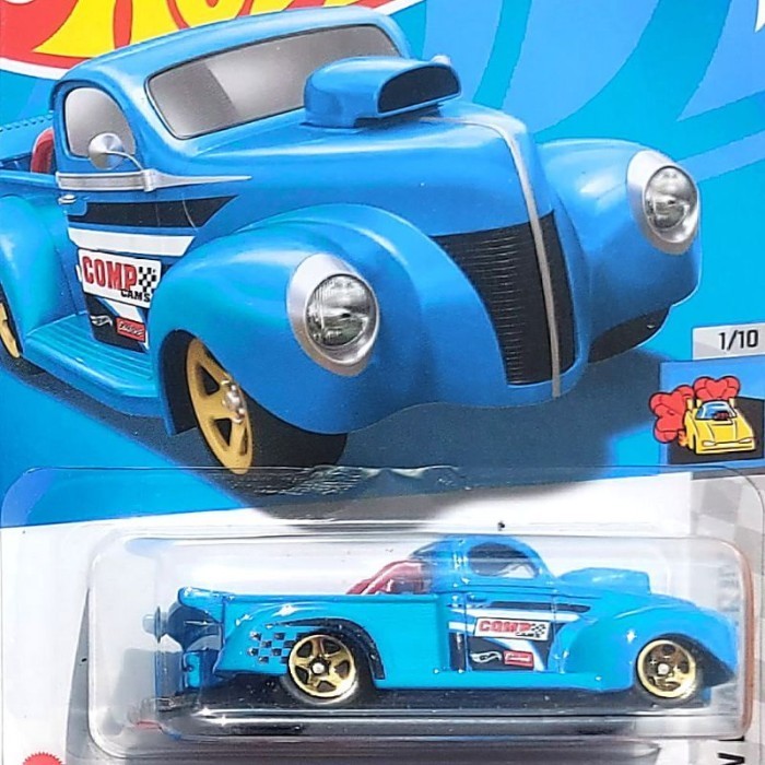 HOTWHEELS 40 FORD MOBIL TRUCK DEREK TOWING PICKUP MUSCLE OLDSCHOOL - 2022 Biru -OCS45