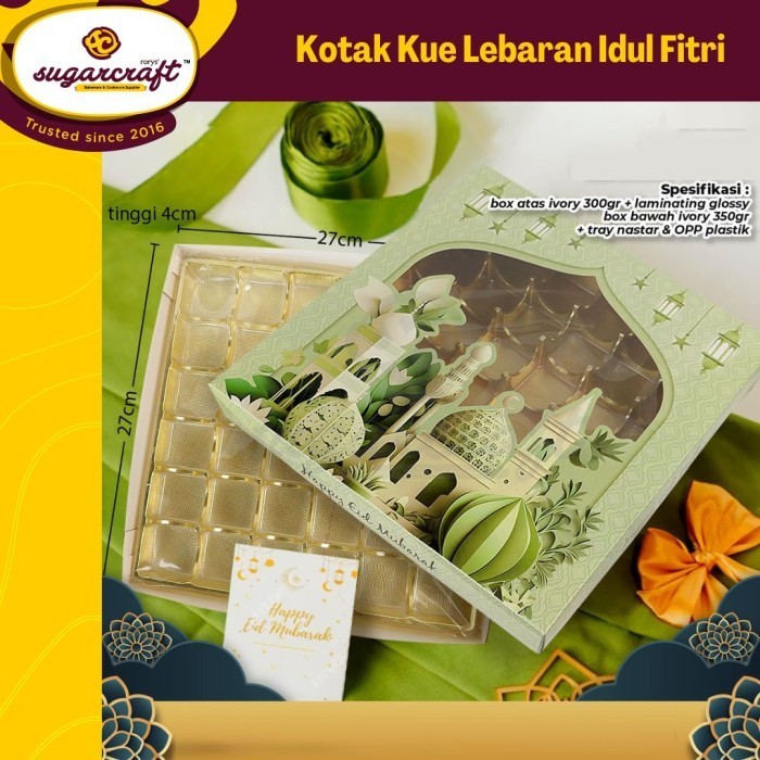 Kotak kue nastar sekat dus box kemasan packaging