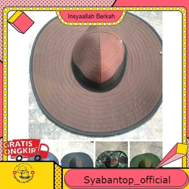 Top Petani lebar | Topi meksiko | Topi Lapangan | Topi Laken Koboy Pria Cewek Dewasa Terlaris Murah