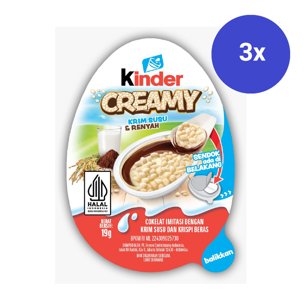 

Kinder Creamy 19 gr x 3