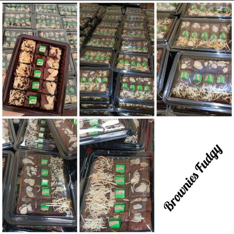 

Brownies Fudgy | Brownies sekat mini isi 15 dengan Toping Istimewa