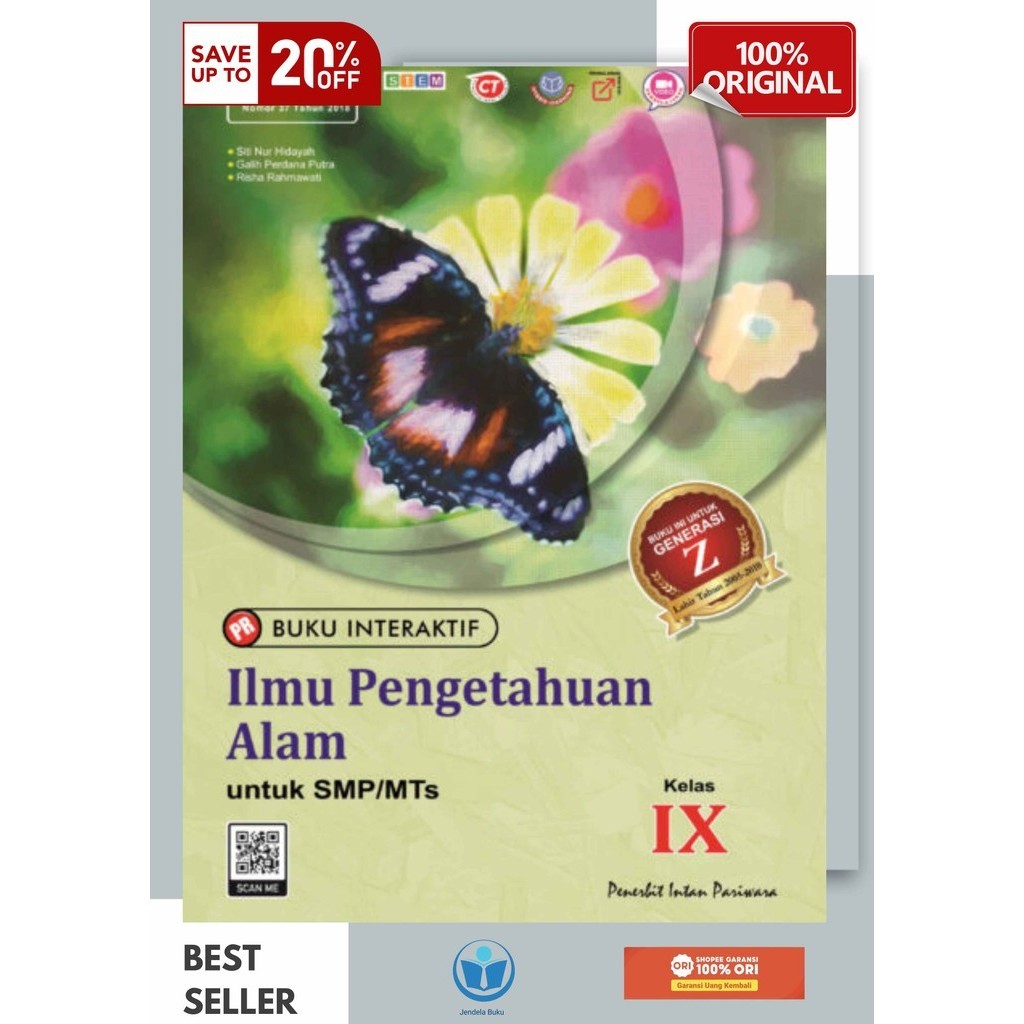Buku Pr/Lks IPA K13 SMP/MTS Kelas 9 Semester 1&2 Intan pariwara Tahun 2024