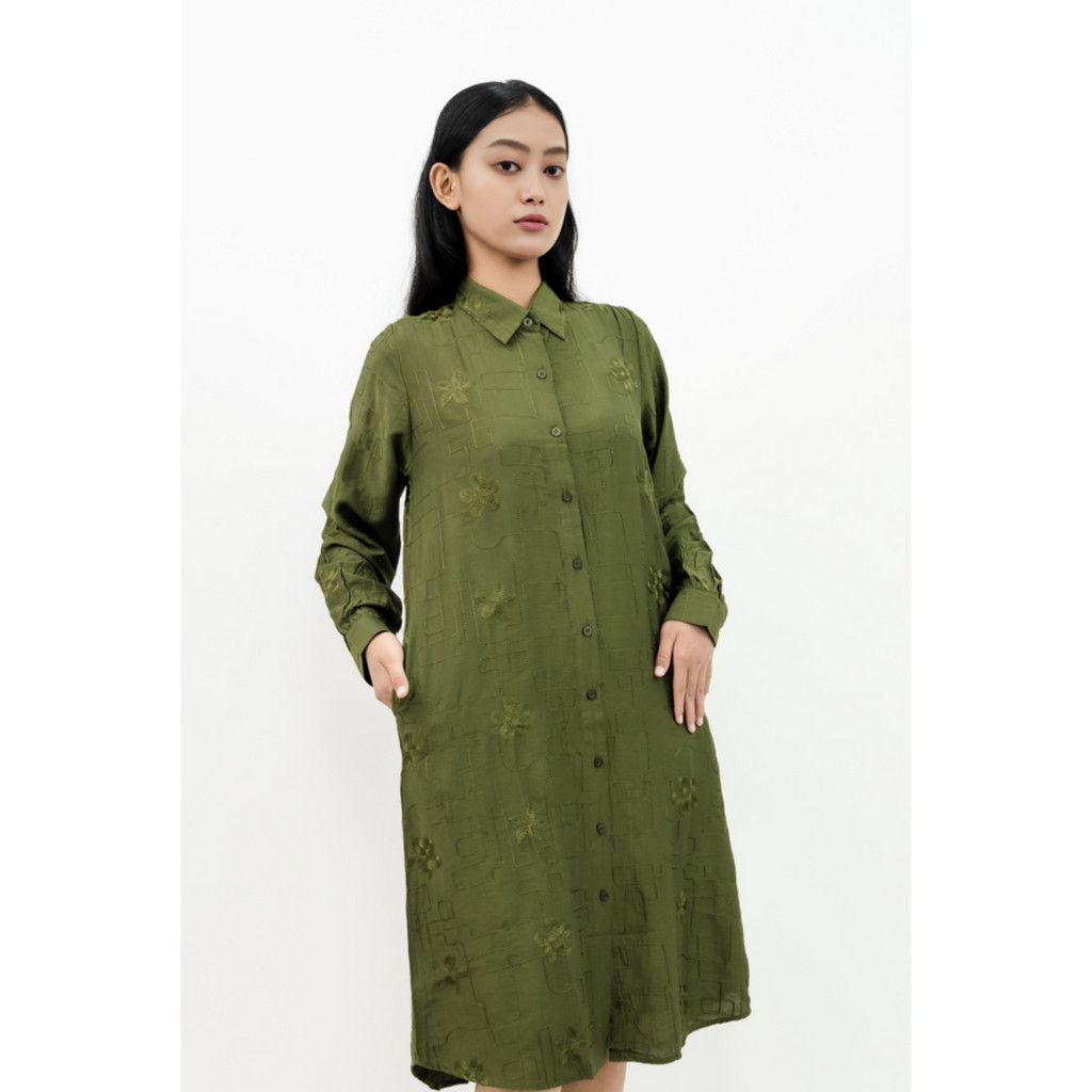 PURICIA Dress Tunik Wanita Mina Army Print - PDF25751ARM